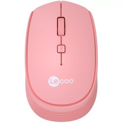 Lenovo Lecoo WS202 Kablosuz 1200DPI 4 Tuşlu Pembe Optik Mouse