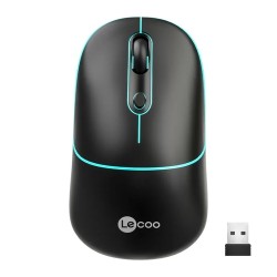 Lenovo Lecoo WS210 Kablosuz 1600DPI 6 Tuşlu Siyah Optik Mouse