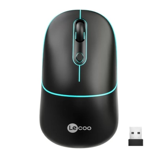 Lenovo Lecoo WS210 Kablosuz 1600DPI 6 Tuşlu Siyah Optik Mouse Lenovo Lecoo WS210 Kablosuz 1600DPI 6 Tuşlu Siyah Optik Mouse
