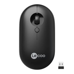 Lenovo Lecoo WS212 Kablosuz 1600DPI 4 Tuşlu Siyah Optik Mouse