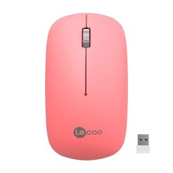 Lenovo Lecoo WS214 Kablosuz 1200DPI 3 Tuşlu Pembe Optik Mouse