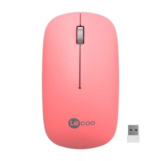 Lenovo Lecoo WS214 Kablosuz 1200DPI 3 Tuşlu Pembe Optik Mouse Lenovo Lecoo WS214 Kablosuz 1200DPI 3 Tuşlu Pembe Optik Mouse