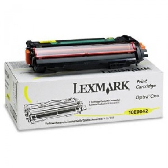 Lexmark 10E0042 Sarı Orjinal Toner - C710 / C710DN T5358 Lexmark 10E0042 Sarı Orjinal Toner - C710 / C710DN T5358