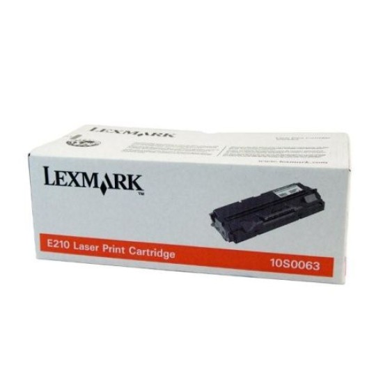 Lexmark 10S0063 Siyah Orjinal Toner - E210 T6952 Lexmark 10S0063 Siyah Orjinal Toner - E210 T6952