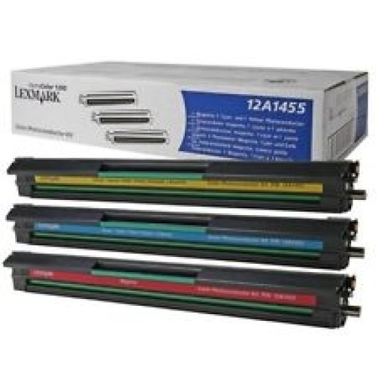 Lexmark 12A1455 Photoconductor Kit Renkli Drum Ünitesi Seti - 1200 / 1200M T3946 Lexmark 12A1455 Photoconductor Kit Renkli Drum Ünitesi Seti - 1200 / 1200M T3946