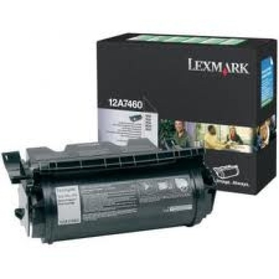 Lexmark 12A7460 Siyah Orjinal Toner - T630 T5083 Lexmark 12A7460 Siyah Orjinal Toner - T630 T5083