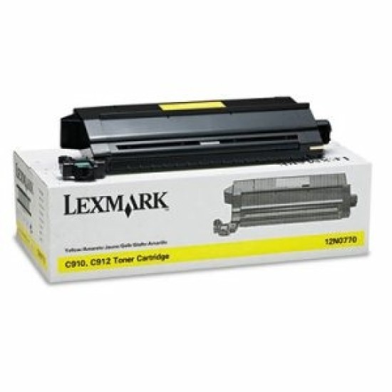 Lexmark 12N0770 Sarı Orjinal Toner - C910 / C912 T5040 Lexmark 12N0770 Sarı Orjinal Toner - C910 / C912 T5040