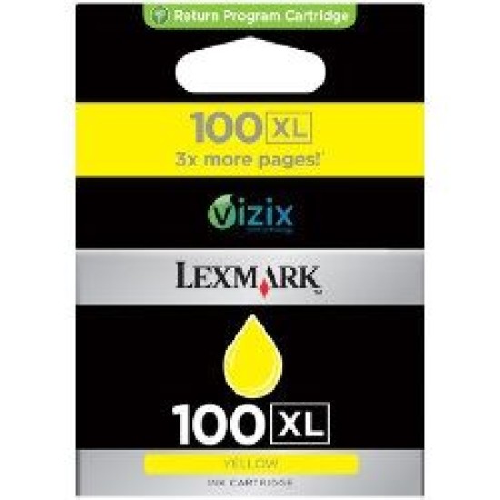 Lexmark 14N1071E 100XL Sarı Orjinal Kartuş Yüksek Kapasite - Pro-205 T10678