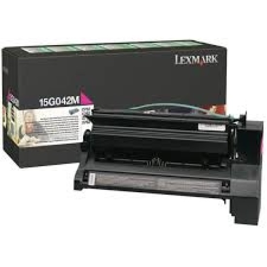 Lexmark 15G042M Kırmızı Orjinal Toner - C752 / C760 T5427 Lexmark 15G042M Kırmızı Orjinal Toner - C752 / C760 T5427