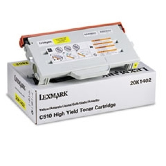 Lexmark 20K1402 Sarı Orjinal Toner - C510 T5658 Lexmark 20K1402 Sarı Orjinal Toner - C510 T5658