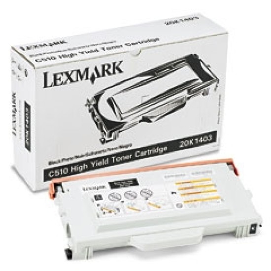 Lexmark 20K1403 Siyah Orjinal Toner - C510 T5657 Lexmark 20K1403 Siyah Orjinal Toner - C510 T5657