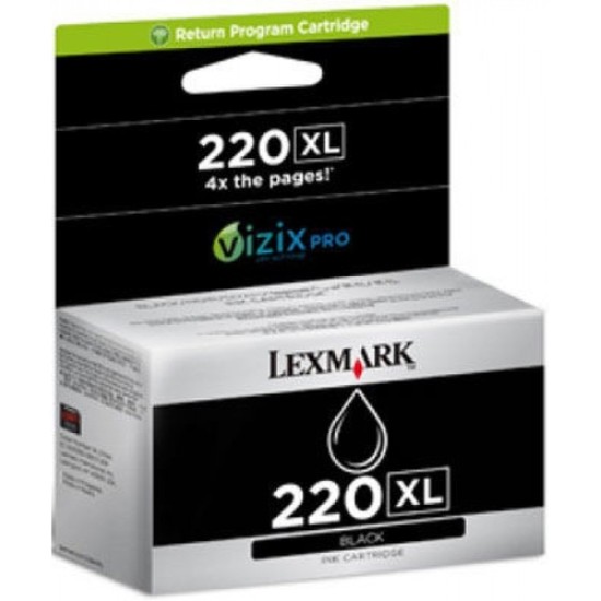 Lexmark 220XL-BK Siyah Orjinal Kartuş - Pro4000 / Pro5500 Lexmark 220XL-BK Siyah Orjinal Kartuş - Pro4000 / Pro5500