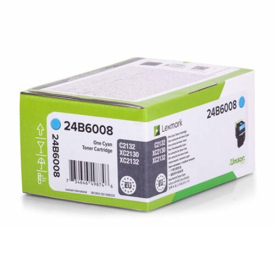 Lexmark 24B6008 Mavi Orjinal Toner - XC2130 / XC2132 T12532 Lexmark 24B6008 Mavi Orjinal Toner - XC2130 / XC2132 T12532