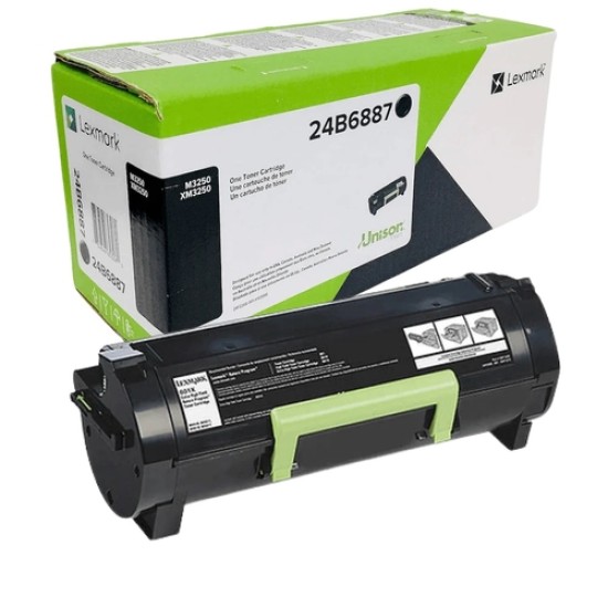 Lexmark 24B6887 Siyah Orjinal Toner - M3250 / XM3250 Lexmark 24B6887 Siyah Orjinal Toner - M3250 / XM3250