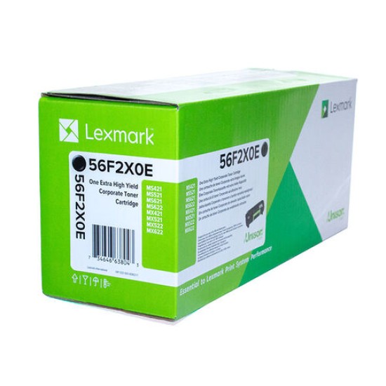 Lexmark 56F2X0E Siyah Orjinal Toner Ekstra Yüksek Kapasite - MX521de / MS621dn T15375 Lexmark 56F2X0E Siyah Orjinal Toner Ekstra Yüksek Kapasite - MX521de / MS621dn T15375
