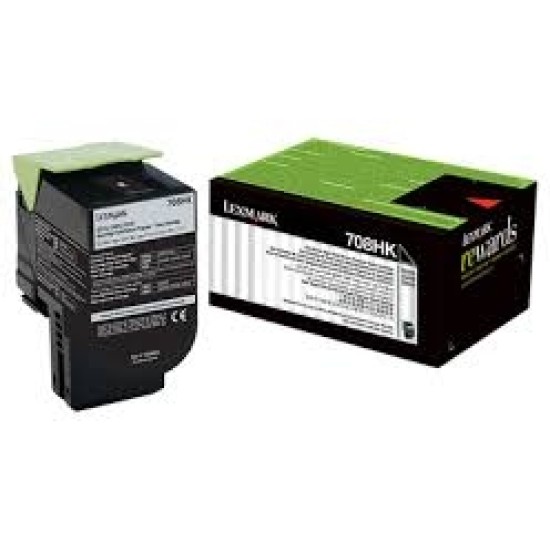 Lexmark 70C8HK0 708HK Siyah Orjinal Toner - CS310 / CS410 T3741 Lexmark 70C8HK0 708HK Siyah Orjinal Toner - CS310 / CS410 T3741