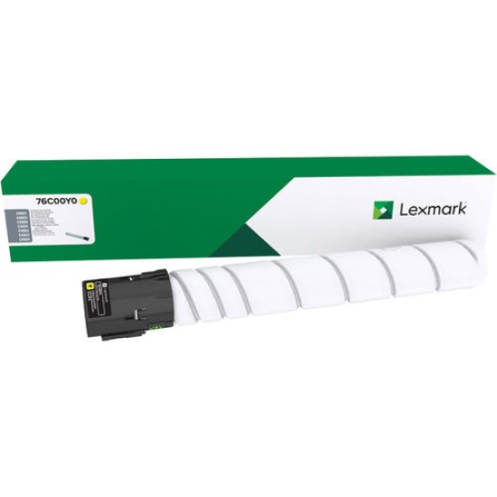 Lexmark 76C00Y0 Sarı Orjinal Toner - CX921 / CX922 T11442 Lexmark 76C00Y0 Sarı Orjinal Toner - CX921 / CX922 T11442
