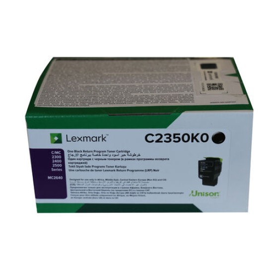 Lexmark C2350K0 Siyah Orjinal Toner - C2240 / C2325dw T12865