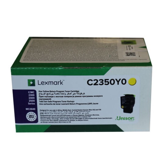 Lexmark C2350Y0 Sarı Orjinal Toner - C2240 / C2325dw T12864