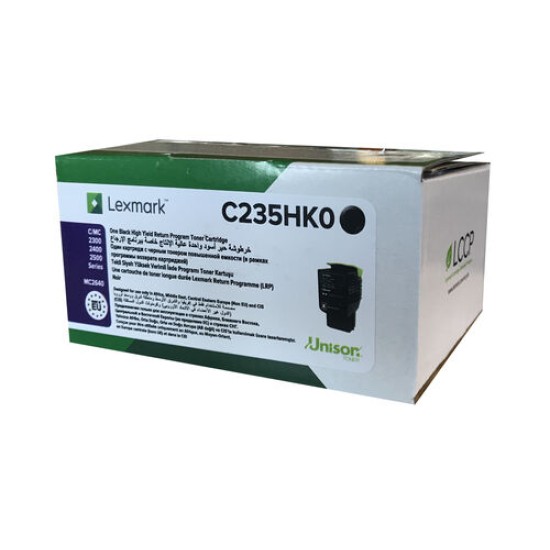 Lexmark C235HK0 Siyah Orjinal Toner - C2240 / C2325dw T12869