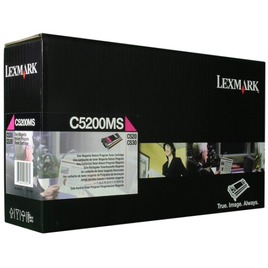 Lexmark C5200MS Kırmızı Orjinal Toner - C520 / C530 Lexmark C5200MS Kırmızı Orjinal Toner - C520 / C530