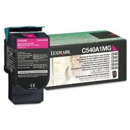 Lexmark C540A1MG Siyah Kırmızı Toner - C540 / C543 T3980