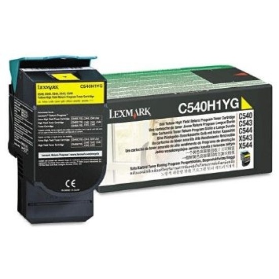 Lexmark C540H1YG Sarı Orjinal Toner - C540 / C544 T3744