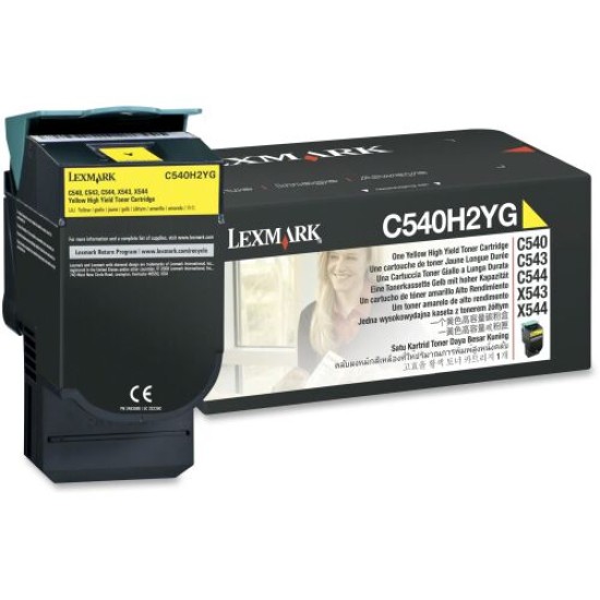 Lexmark C540H2YG Sarı Orjinal Toner Yüksek Kapasiteli - C540DW / C543dn