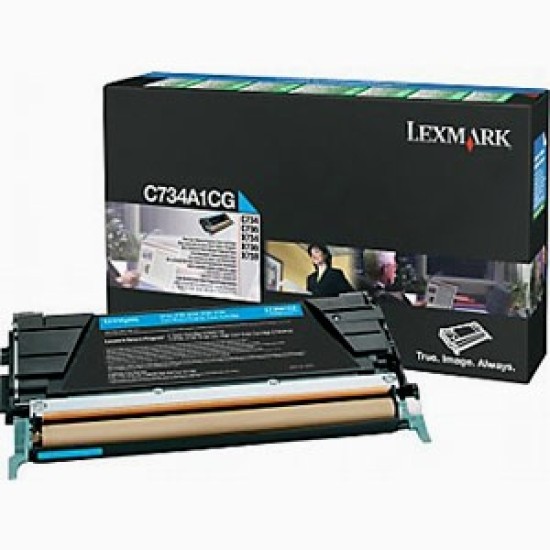 Lexmark C734A1CG Mavi Orjinal Toner - C734 / C736 T5573 Lexmark C734A1CG Mavi Orjinal Toner - C734 / C736 T5573