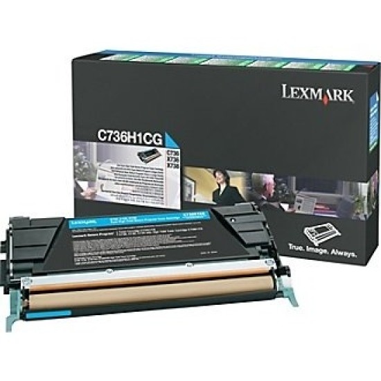 Lexmark C736H1CG Mavi Orjinal Toner - C736 / X736 T4837