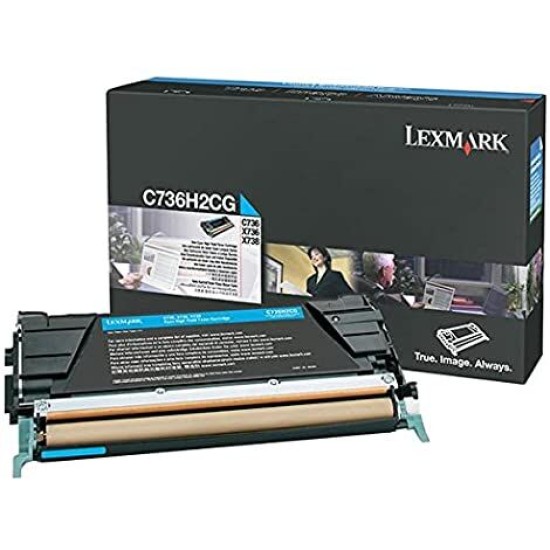 Lexmark C736H2CG Mavi Orjinal Toner Yüksek Kapasite - X736 / X738 T14931 Lexmark C736H2CG Mavi Orjinal Toner Yüksek Kapasite - X736 / X738 T14931