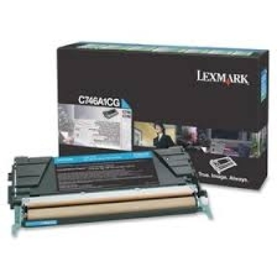 Lexmark C746A1CG Mavi Orjinal Toner - C746 / C748 T5062 Lexmark C746A1CG Mavi Orjinal Toner - C746 / C748 T5062