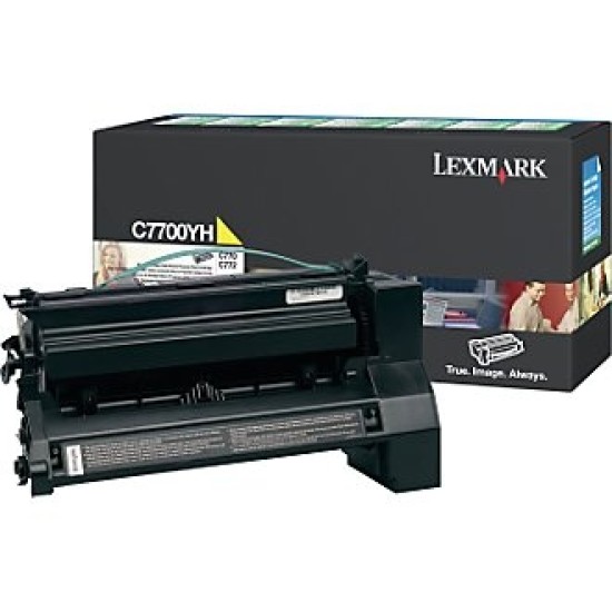 Lexmark C7700YH Sarı Orjinal Toner Yüksek Kapasite - C770 / C772  T5664