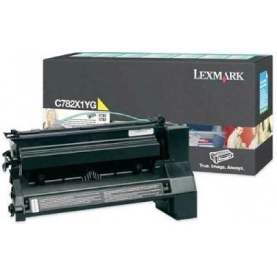 Lexmark C782X1YG Sarı Orjinal Toner - C782 / X782E  T4217