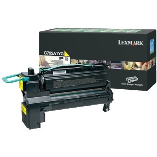 Lexmark C792A1YG Sarı Orjinal Toner - C792 / X792 T3662 Lexmark C792A1YG Sarı Orjinal Toner - C792 / X792 T3662
