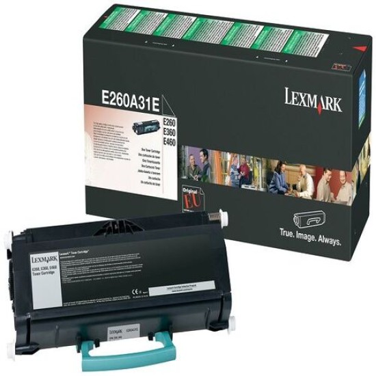 Lexmark E260A31E Siyah Orjinal Toner - E260 / E360 T15292 Lexmark E260A31E Siyah Orjinal Toner - E260 / E360 T15292