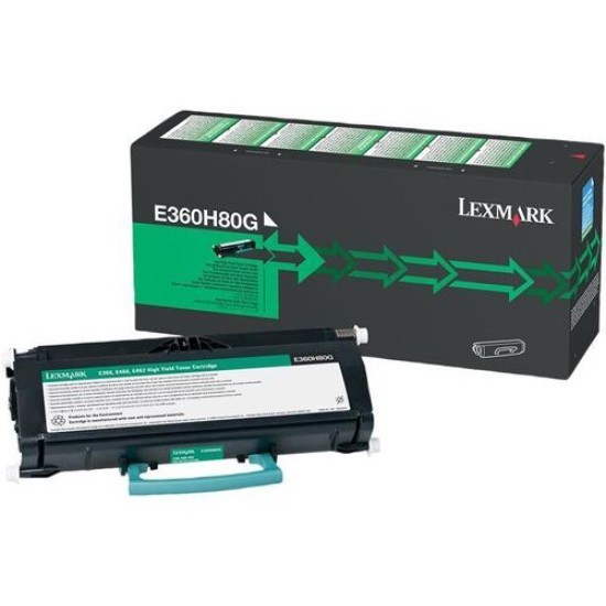 Lexmark E360H80G Siyah Orjinal Toner Yüksek Kapasite - E360d / 460dw T15355
