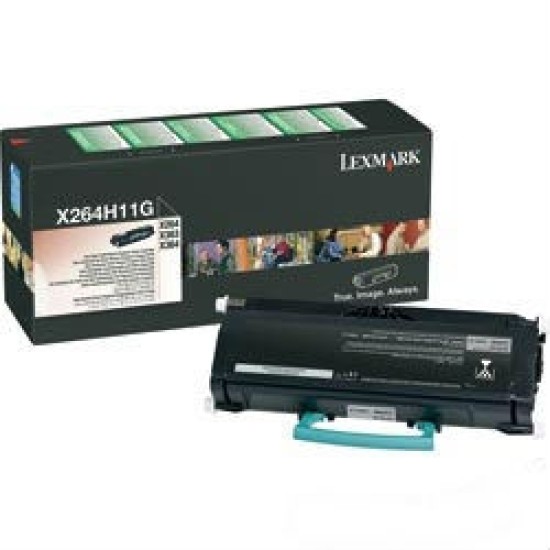 Lexmark X264H11G Siyah Orjinal Toner - X260 / X264 T4340 Lexmark X264H11G Siyah Orjinal Toner - X260 / X264 T4340