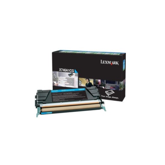 Lexmark X746A1CG Mavi Orjinal Toner - X746 / X748 T7601 Lexmark X746A1CG Mavi Orjinal Toner - X746 / X748 T7601