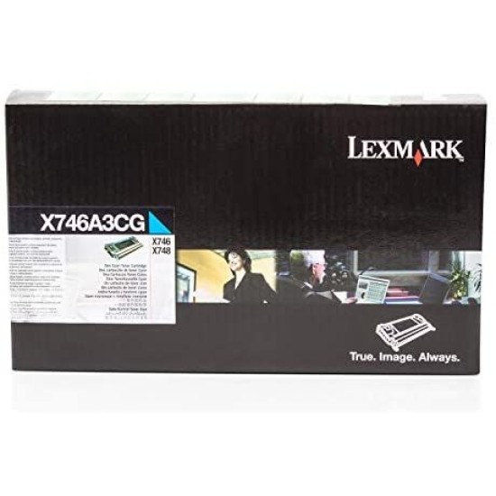 Lexmark X746A3CG Mavi Orjinal Toner - X746DE / X748DE T12114 Lexmark X746A3CG Mavi Orjinal Toner - X746DE / X748DE T12114