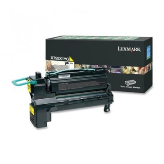 Lexmark X792X1YG Sarı Orjinal Toner - X792de T5534 Lexmark X792X1YG Sarı Orjinal Toner - X792de T5534