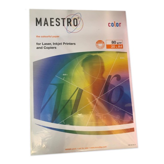 Maestro Color 5 Renk A4 Renkli Fotokopi Kağıdı 80g/m² Maestro Color 5 Renk A4 Renkli Fotokopi Kağıdı 80g/m²