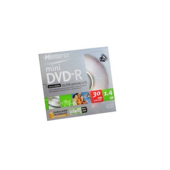 Memorex Mini DVD-R 1.4 GB Kamera Kayıt Dvd T16392 Memorex Mini DVD-R 1.4 GB Kamera Kayıt Dvd T16392