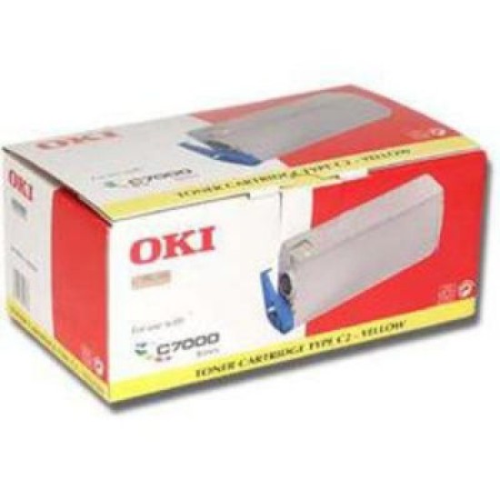 OKI 41304209 Type C2 Sarı Orjinal Toner - C7000 / C7200 / C7400 T4180 OKI 41304209 Type C2 Sarı Orjinal Toner - C7000 / C7200 / C7400 T4180