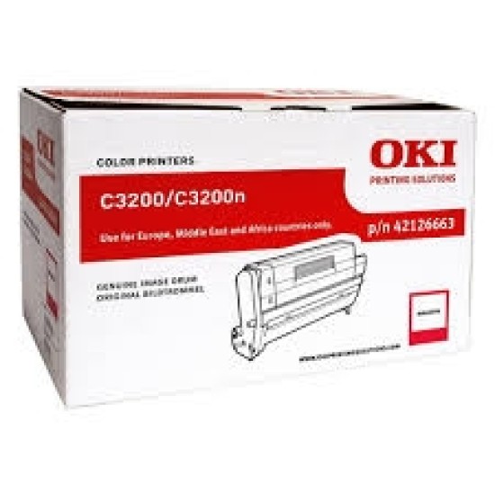 OKI 42126663 Kırmızı Orjinal Drum Ünitesi - C3200 T5162 OKI 42126663 Kırmızı Orjinal Drum Ünitesi - C3200 T5162