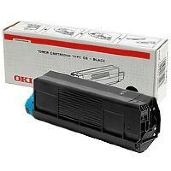 OKI 42127408 Type C6 Siyah Orjinal Toner - C5100 / C5200 T5468 OKI 42127408 Type C6 Siyah Orjinal Toner - C5100 / C5200 T5468