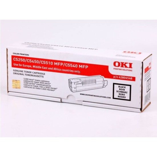 OKI 42804548 Siyah Orjinal Toner - C5250 / C5450 T17337 OKI 42804548 Siyah Orjinal Toner - C5250 / C5450 T17337