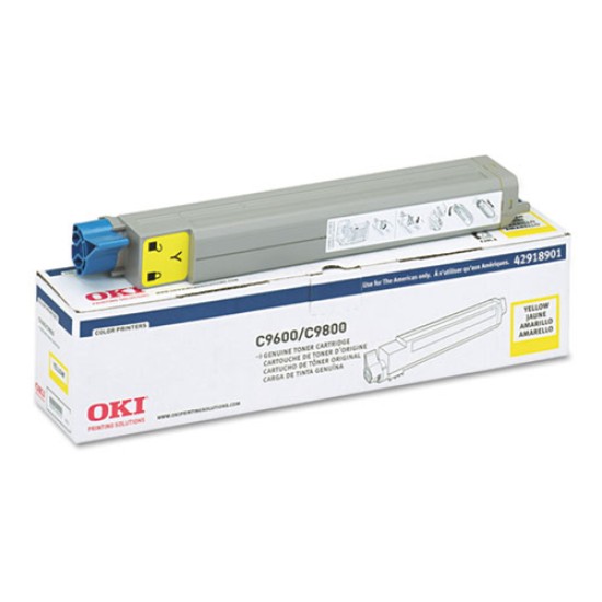 OKI 42918901 Sarı Orjinal Toner - C9600 / C9800