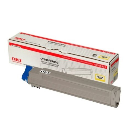 OKI 42918913 Sarı Orjinal Toner - C9600 / C9800 T12386