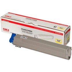 OKI 42918961 Sarı Orjinal Toner - C9600 / C9800 T6988 OKI 42918961 Sarı Orjinal Toner - C9600 / C9800 T6988